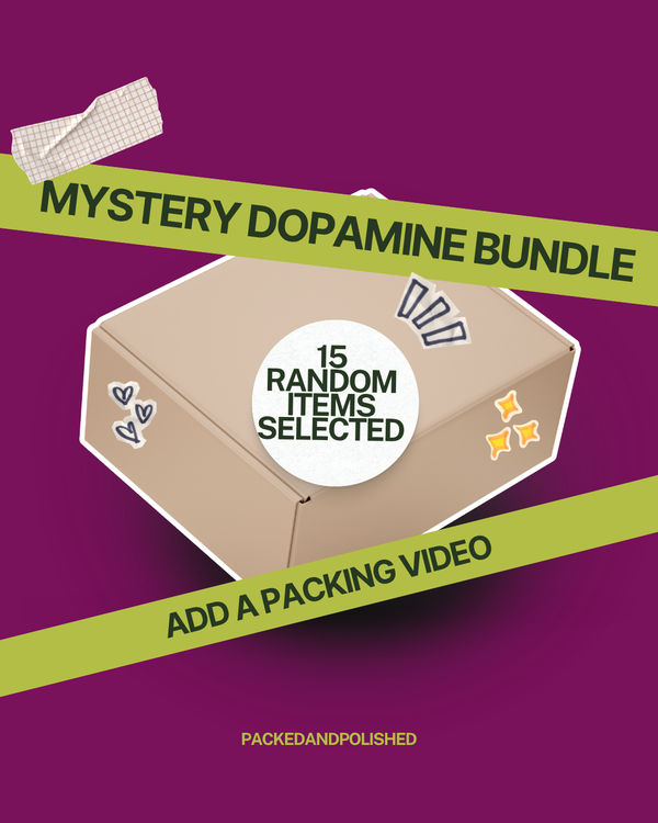 Mystery Dopamine Bundle| 15 mystery items. One dopamine-packed surprise.